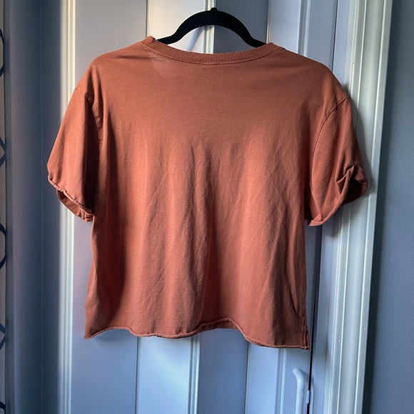 Target Wild Fable Cropped Distressed Top - Picture 3 of 5